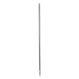 Ergonomische Aluminium Steel 130cm Van Geanodiseerd Aluminium En Polypropyleen 1310xø 31mm Wit Horecavoordeel.com