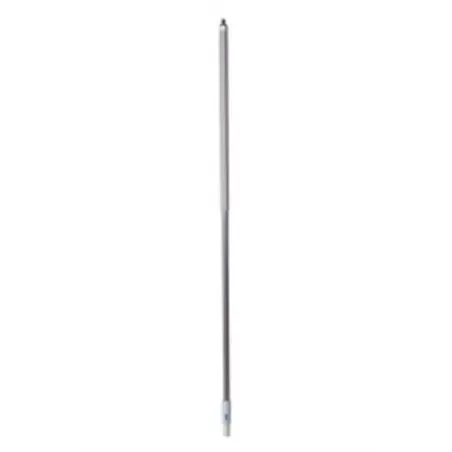 Ergonomische Aluminium Steel 130cm Van Geanodiseerd Aluminium En Polypropyleen 1310xø 31mm Wit Horecavoordeel.com