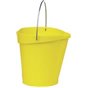 Bucket 12 Liter Polypropylene and Stainless steel 325x330x330mm Also see Bucket Lid 5687 and Wall holder 16200 Yellow - Horecavo