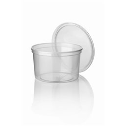 Sauce cup 80cc Round 70,2mm Transparent Including Lids - Horecavoordeel.com