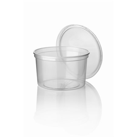 Sauce cup 80cc Round 70,2mm Transparent Including Lids - Horecavoordeel.com