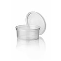 Sauce cup 50cc Round 70,2mm Transparent Including Lids - Horecavoordeel.com