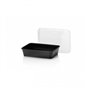 Microwave Meal containers - Bins 173 Series 500cc Rectangle PP Black - Horecavoordeel.com