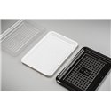 Meat Tray 12½ x18cm With Pane white Plastic Hero - Horecavoordeel.com