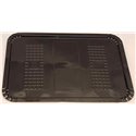 Meat Tray 16x22cm With Pane Black Plastic Hero - Horecavoordeel.com