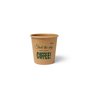 Koffiebekers To Go 118cc 4oz Bruin Karton "100% Fair" VERVALLEN