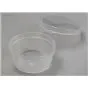 Cover-cup 28cc ø 49x28mm With fixed lid PP Transparent - Horecavoordeel.com