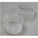 Cover-cup 50cc ø 61x30mm With fixed lid PP Transparent - Horecavoordeel.com