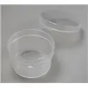 Cover-cup 50cc ø 61x30mm With fixed lid PP Transparent - Horecavoordeel.com