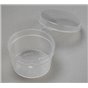 Cover-cup 50cc ø 61x30mm With fixed lid PP Transparent - Horecavoordeel.com