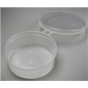 Cover-cup 80cc ø 80x28mm With fixed lid PP Transparent - Horecavoordeel.com