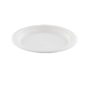 Plate - dish Sugar cane 17cm 1-compartment white - Horecavoordeel.com