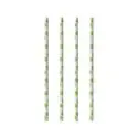 Drinkrietjes Karton Groen Streep Stippen Ø 6 x 200mm Horecavoordeel.com