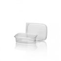 Salad trays - containers 108 Series 125cc Rectangle smooth Transparent 108/27 - Horecavoordeel.com