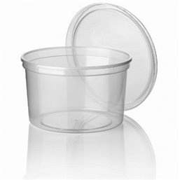 Salad trays - containers 115 Series 500cc PP Transparent Injection 115/70 - Horecavoordeel.com