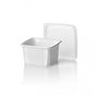 114 Series 500cc trays - containers Square PS White - Horecavoordeel.com