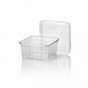 114 Series 500cc trays - containers Square Crystal clear Perforated - Horecavoordeel.com