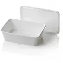 Microwave Meal containers - Bins 173 Series 650cc Rectangle PP White - Horecavoordeel.com