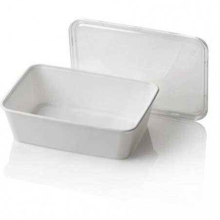 Microwave Meal containers - Bins 173 Series 650cc Rectangle PP White - Horecavoordeel.com