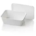 Microwave Meal containers - Bins 173 Series 950cc Rectangle PP White - Horecavoordeel.com