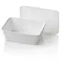 Microwave Meal containers - Bins 173 Series 950cc Rectangle PP White - Horecavoordeel.com
