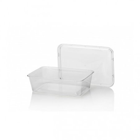 Microwave Meal containers - Bins 173 Series 650cc Rectangle PP Transparent - Horecavoordeel.com