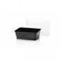 Microwave Meal containers - Bins 173 Series 750cc Rectangle PP Black - Horecavoordeel.com