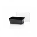 Microwave Meal containers - Bins 173 Series 950cc Rectangle PP Black - Horecavoordeel.com