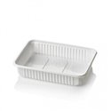 Microwave Meal containers - Bins 180 Series 500cc Rectangle PP White - Horecavoordeel.com