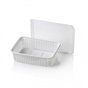 Microwave Meal containers - Bins 180 Series 750cc Rectangle PP White - Horecavoordeel.com