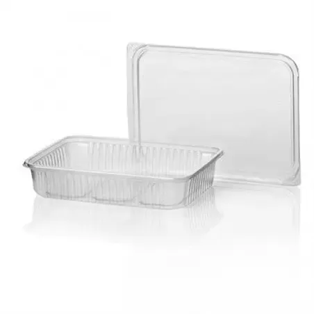 Microwave Meal containers - Bins 180 Series 500cc Rectangle PP Transparent - Horecavoordeel.com