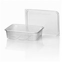 Microwave Meal containers - Bins 180 Series 750cc Rectangle PP Transparent - Horecavoordeel.com