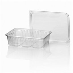 Microwave Meal containers - Bins 180 Series 750cc Rectangle PP Transparent - Horecavoordeel.com