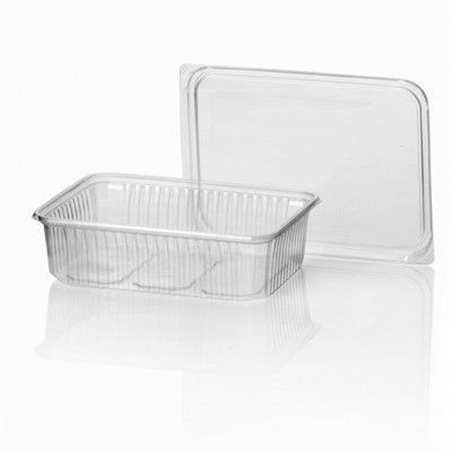 Microwave Meal containers - Bins 180 Series 750cc Rectangle PP Transparent - Horecavoordeel.com