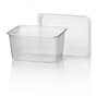 Microwave Meal containers - Bins 180 Series 2000cc Rectangle PP Transparent - Horecavoordeel.com