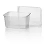 Microwave Meal containers - Bins 180 Series 2000cc Rectangle PP Transparent - Horecavoordeel.com