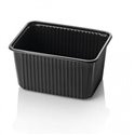 Microwave Meal containers - Bins 180 Series 1500cc Rectangle PP Black - Horecavoordeel.com