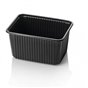 Microwave Meal containers - Bins 180 Series 1500cc Rectangle PP Black - Horecavoordeel.com