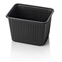 Microwave Meal containers - Bins 180 Series 2000cc Rectangle PP Black - Horecavoordeel.com