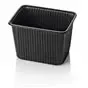 Microwave Meal containers - Bins 180 Series 2000cc Rectangle PP Black - Horecavoordeel.com
