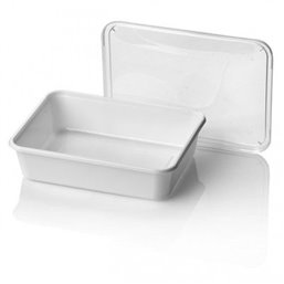 Microwave Meal containers - Bins 182 Series 650cc Rectangle PP White - Horecavoordeel.com