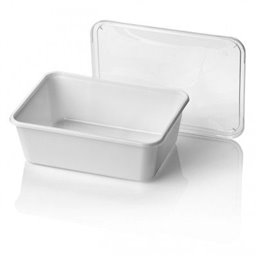 Microwave Meal containers - Bins 182 Series 1000cc Rectangle PP White - Horecavoordeel.com