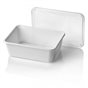 Microwave Meal containers - Bins 182 Series 1000cc Rectangle PP White - Horecavoordeel.com