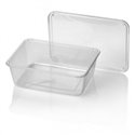 Microwave Meal containers - Bins 182 Series 500cc Rectangle PP Transparent - Horecavoordeel.com