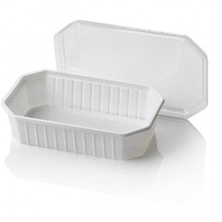 Bins - containers 500cc Octagonal PS White - Horecavoordeel.com