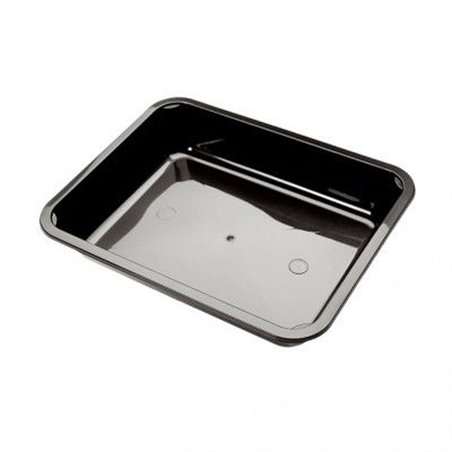 Menu tray PP Sealable 1-compartment Black M10/30 - Horecavoordeel.com