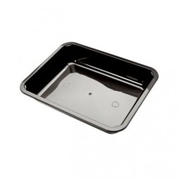 Menu tray PP Sealable 1-compartment Black M10/42 - Horecavoordeel.com