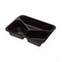 Menu tray PP Sealable 3-compartment Black M30/40 - Horecavoordeel.com