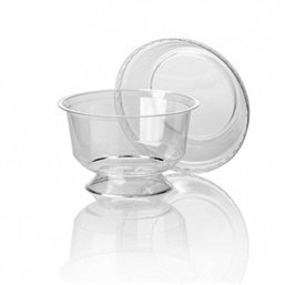 Dessert Cup With Foot PP Transparent - Horecavoordeel.com