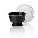 Dessert Cup With Foot PP Black - Horecavoordeel.com